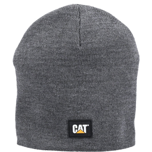 Caterpillar Logo Knit Grey Beanie Hat