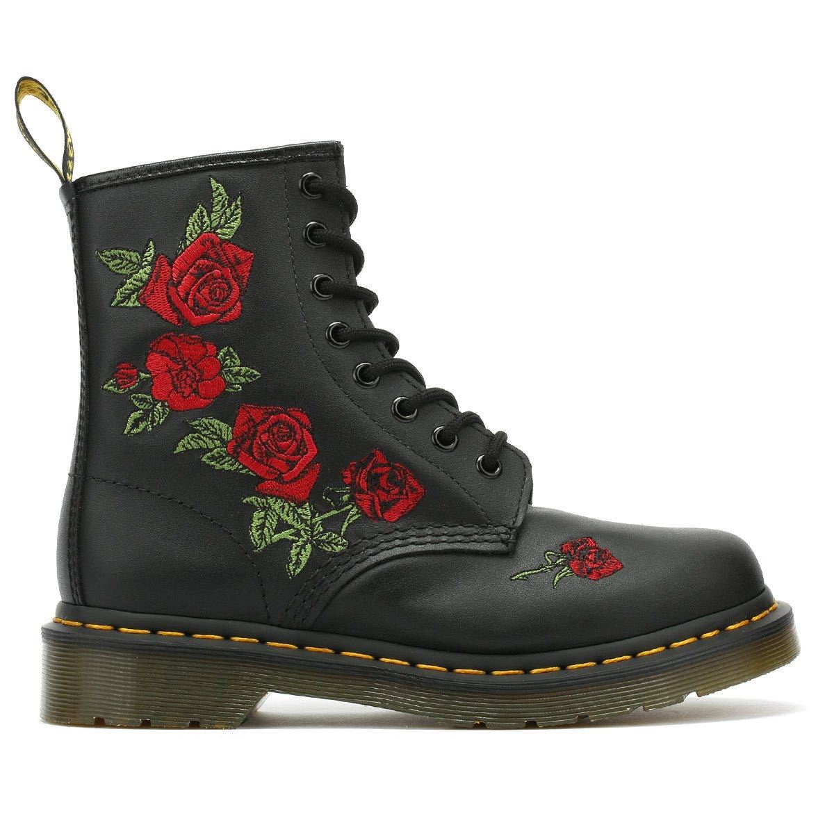 Dr. Martens - 24722001 WOMENS 1460 VONDA SOFTY T BLACK FLORAL