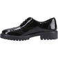 Hush Puppies Athena Patent Leather Black Brogues