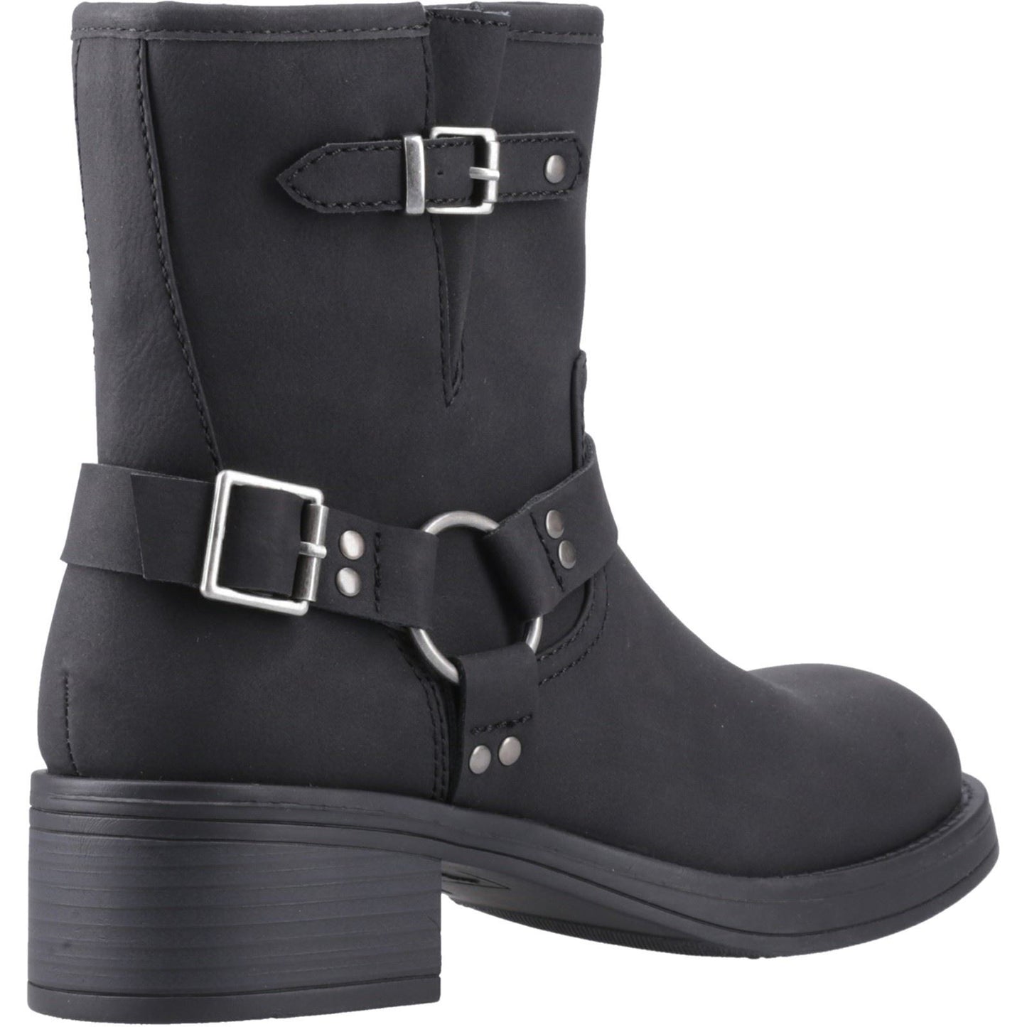 Rocket Dog Nino Faux Leather Women's Black Heeled Ankle Boots