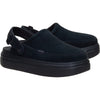 HEYDUDE Austin Lift Suede Women's Black/Black Clogs