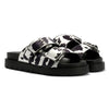 Buffalo Raya Ari Women's Black/White Cow Sandals