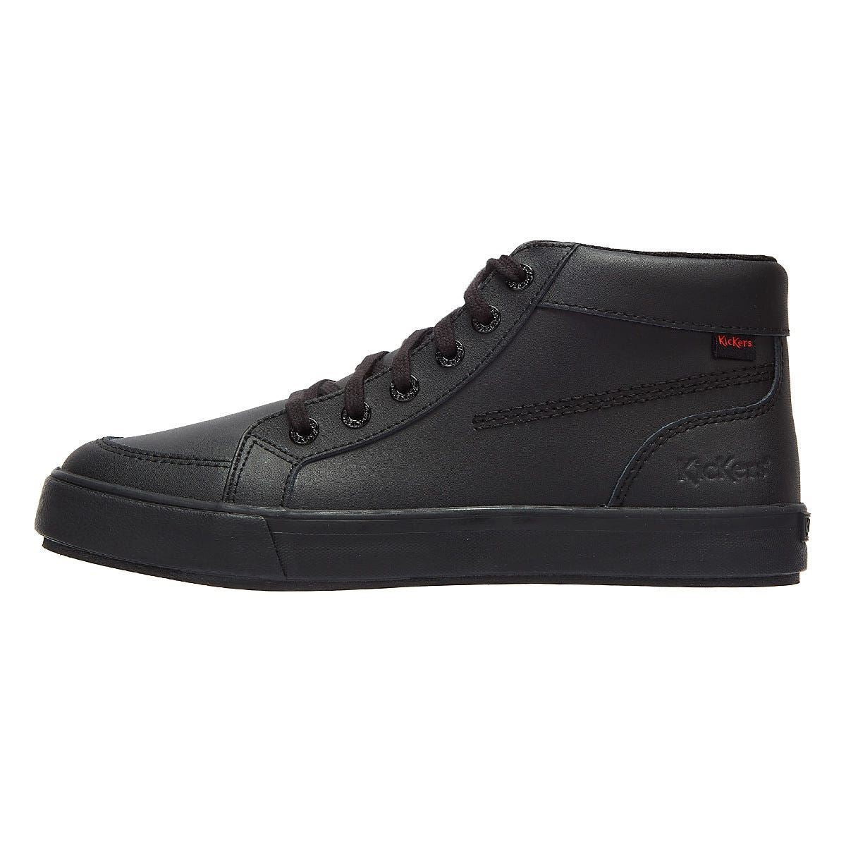 Kickers Tovni Hi Leather Mens Black Shoes - 116225