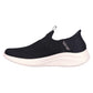 Skechers Women's Ultra Flex 3.0 Shoe in Black/Rose Gold