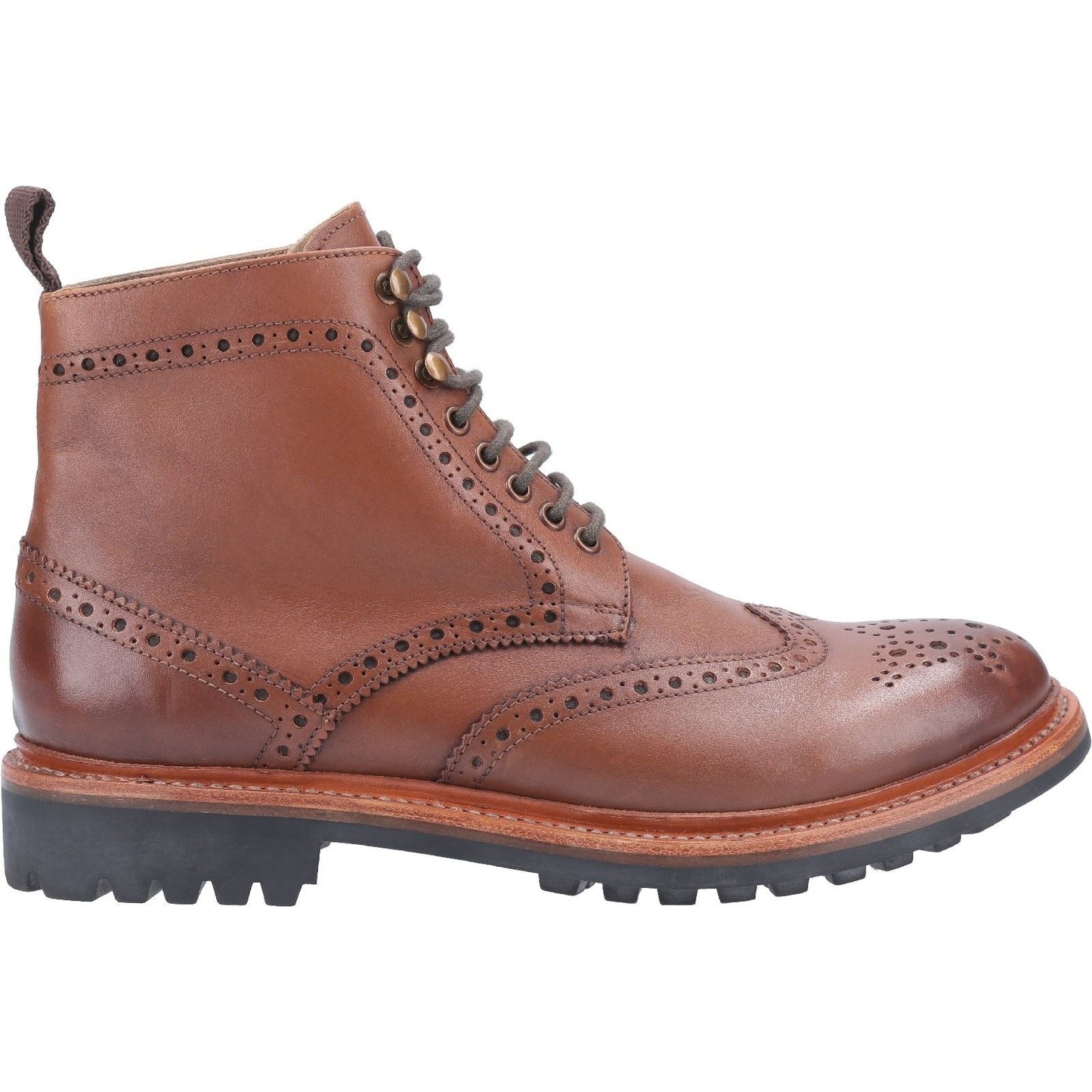 Cotswold Men's Rissington Commando Goodyear Welt Boot in Brown