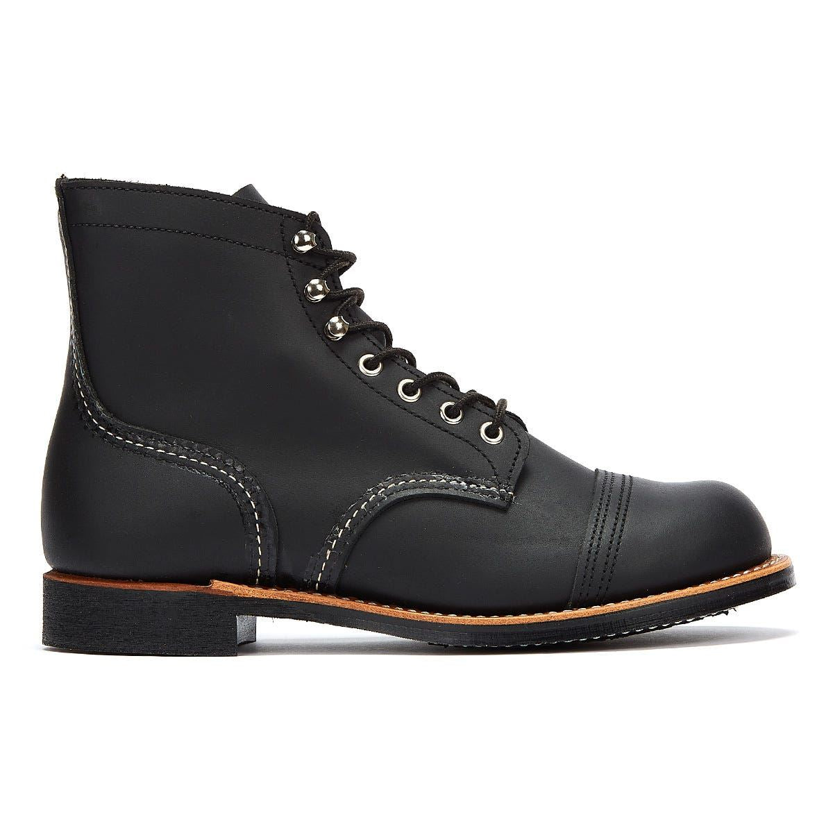 RED WING 8084 MENS IRON RANGER BLACK HARNESS LEATHER