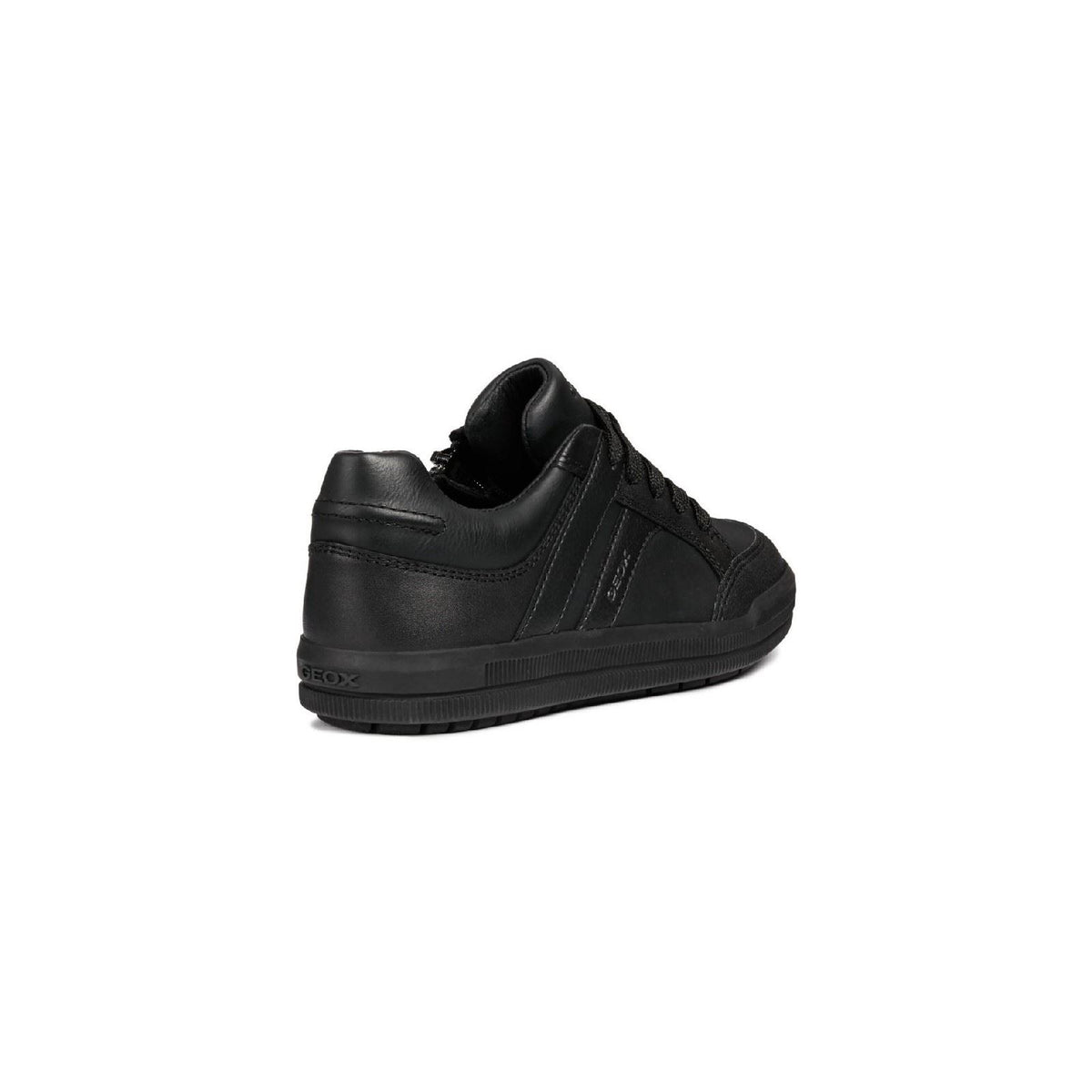 Geox J Arzach B. D Leather Boy's Black Trainers