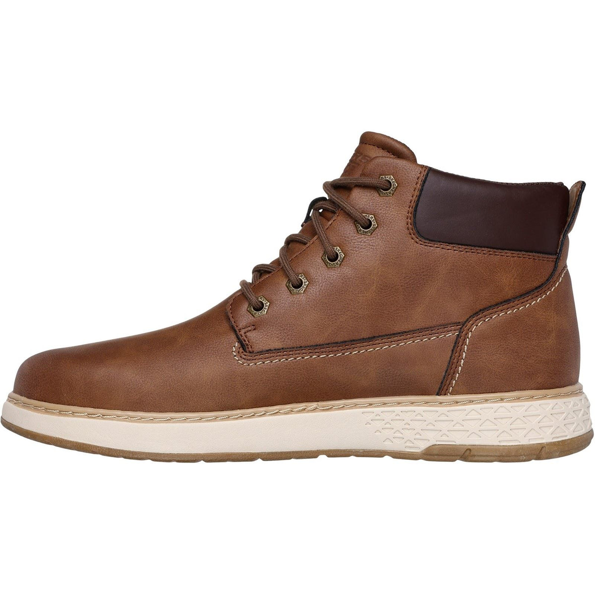Skechers Garlan Deno Polyurethane Men's Brown Ankle Boots
