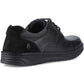 Hush Puppies Franklin Lace Up Shoe Leather Men's Black Loafers