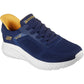 Skechers Men's BOBS Sport Squad Chaos Solid Step Shoe in Navy