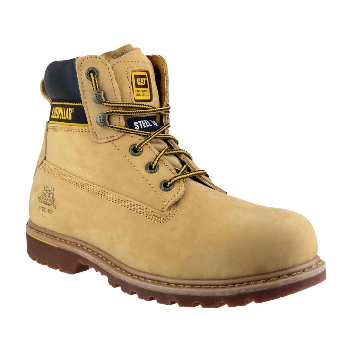 Caterpillar Men's Holton S3 Safety Boot in Honey