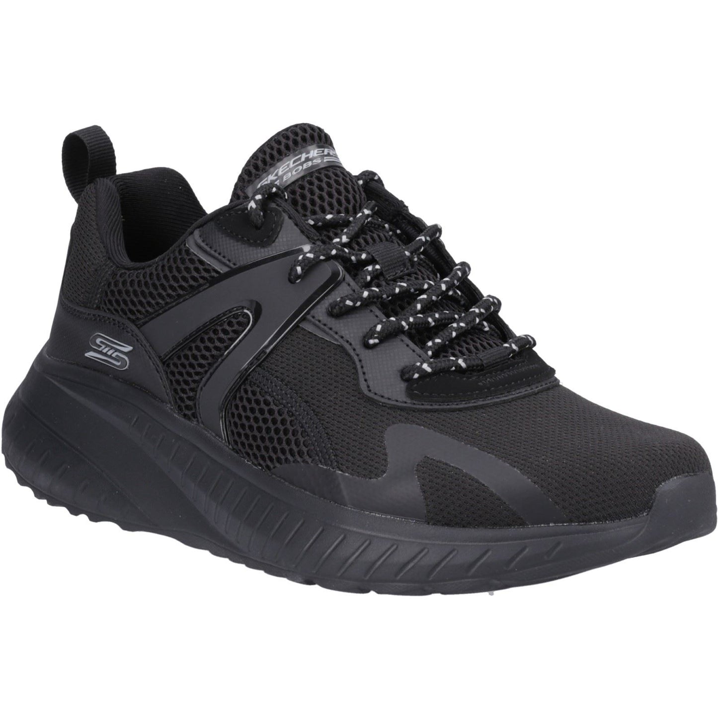 Skechers Men's Bobs Squad Chaos Elevated Drift Trainers in Black