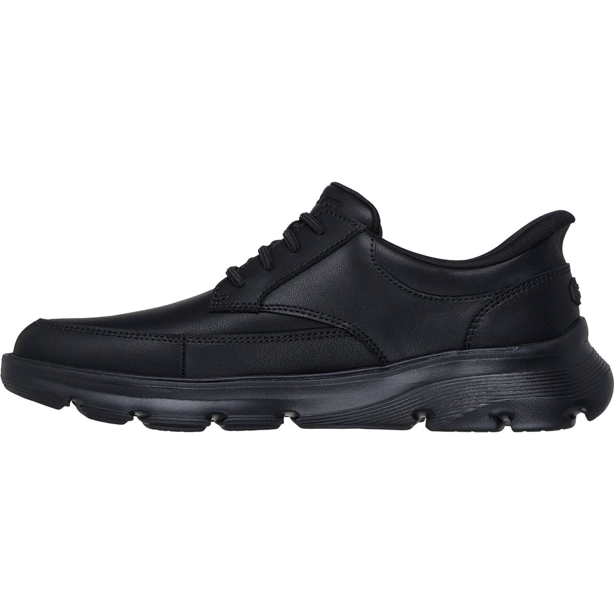 Skechers Arch Fit Garza Rowan Leather Men's Black Lace-Up Shoes