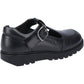 Hush Puppies Kerry Youth Girls Black Leather Shoes