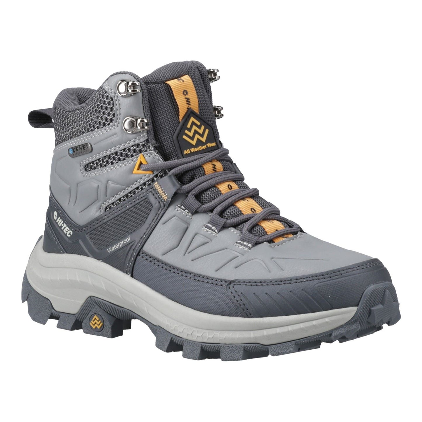 Hi-Tec Rainier Polyester Women's Cool Grey Hiking Boots