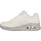 Skechers Uno Safari Time Polyurethane Women's White/Leopard Trainers