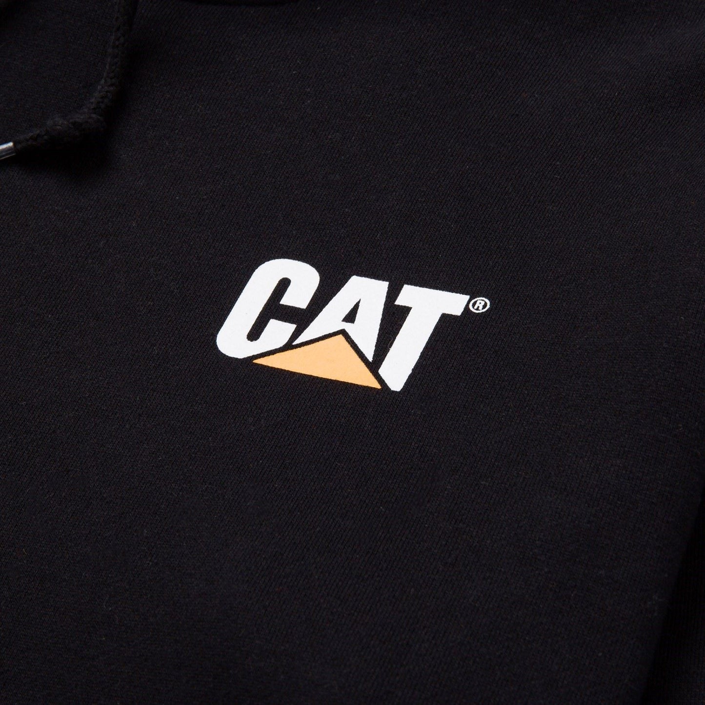 Caterpillar Men's Trademark Banner Hooded Sweatshirt in Black