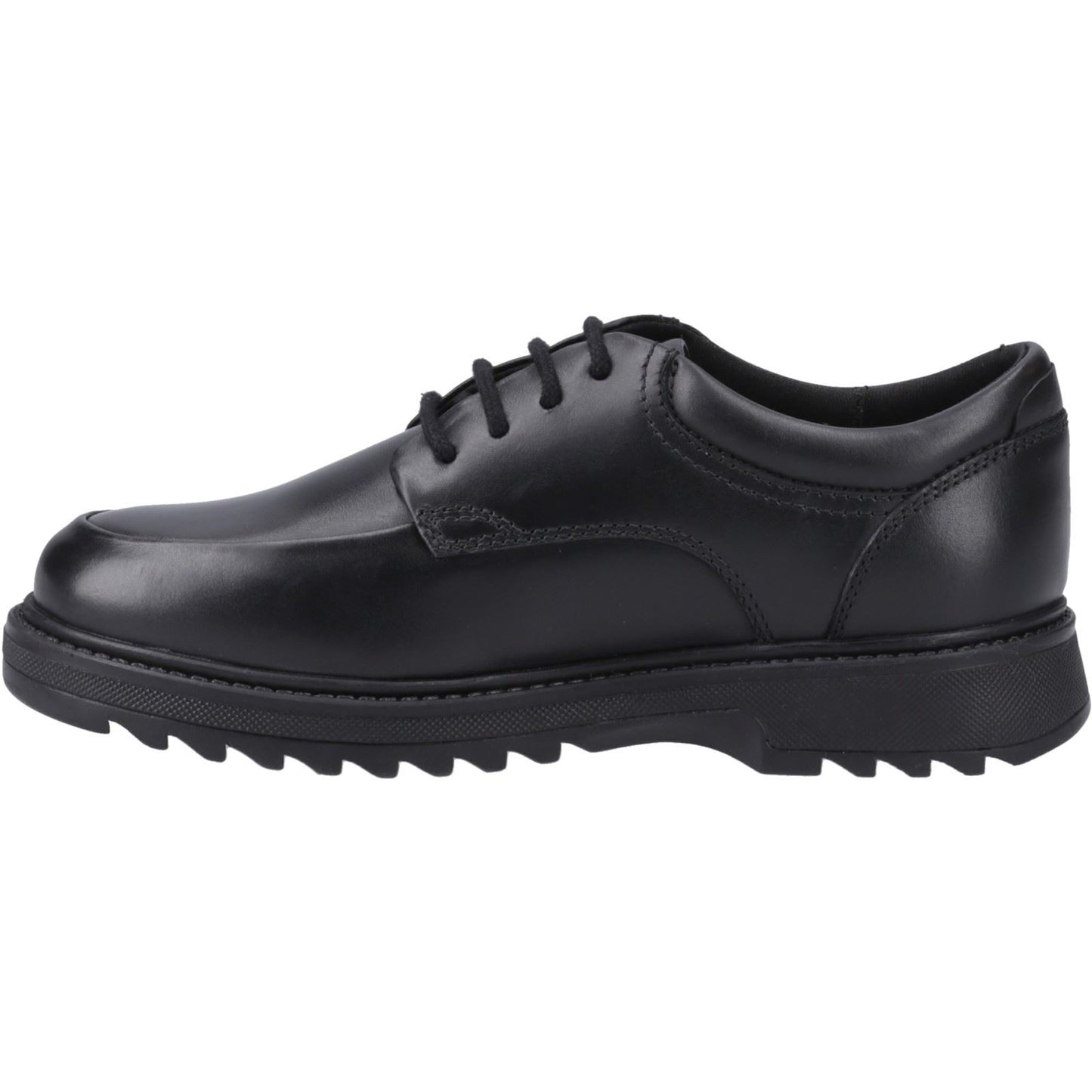 Hush Puppies Romeo Leather Junior Black Shoes
