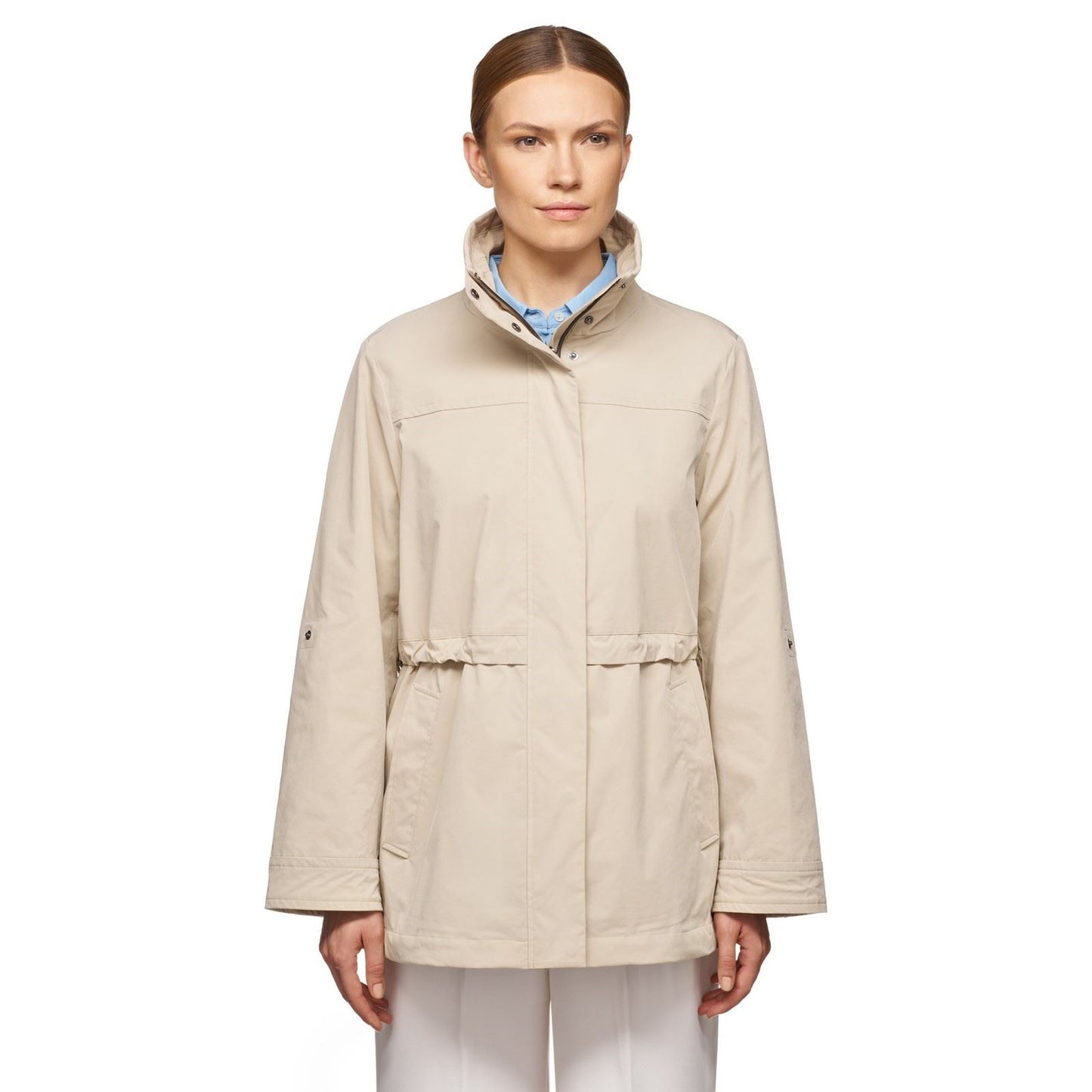 Geox Women's W CLAUDIN JACKET in Brown Rice