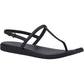 Crocs Miami Thong Flip TPU Women's Black Sandals
