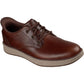 Skechers Burkett Lonzo Leather Men's Brown Leather Lace-Up Shoes