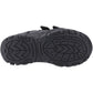 Hush Puppies Leroy Leather Boy's Black Shoes
