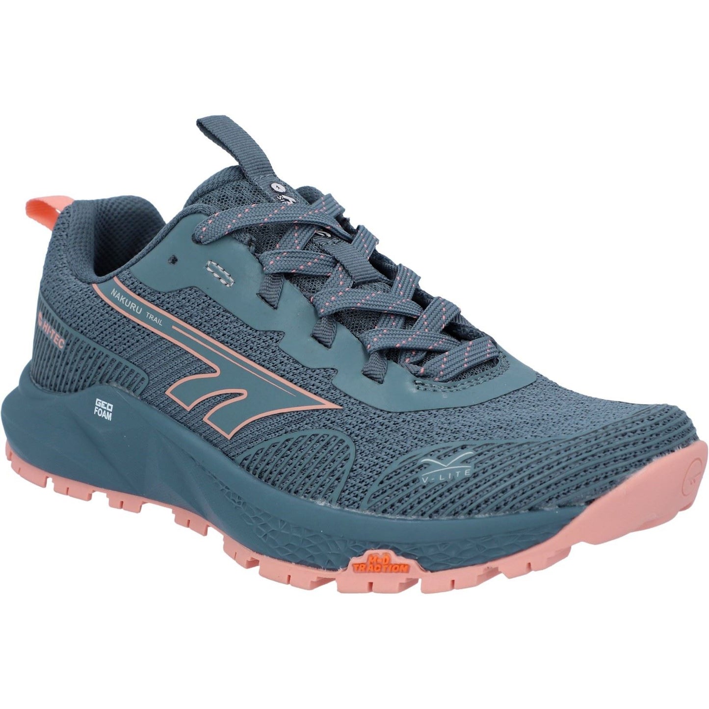 Hi-Tec Geo Nakuru Polyester Women's Flintstone/Coral Hiking Boots