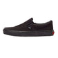Vans Classic Slip on Black Canvas Skate Trainers VEYEBKA   TOWER London