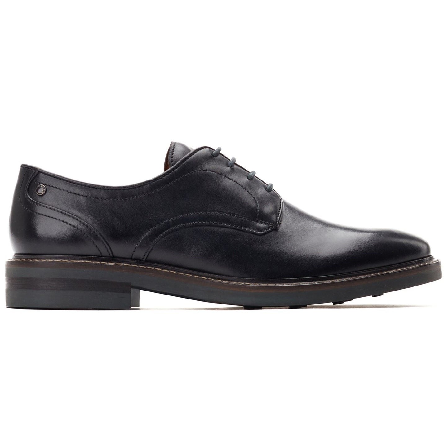 Base London Men's Mawley Chunky Derby Shoe in Black