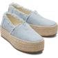 TOMS Women's Valencia Espadrille in Pastel Blue