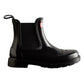 Hunter Women's Commando Gloss Chelsea Boots in Black