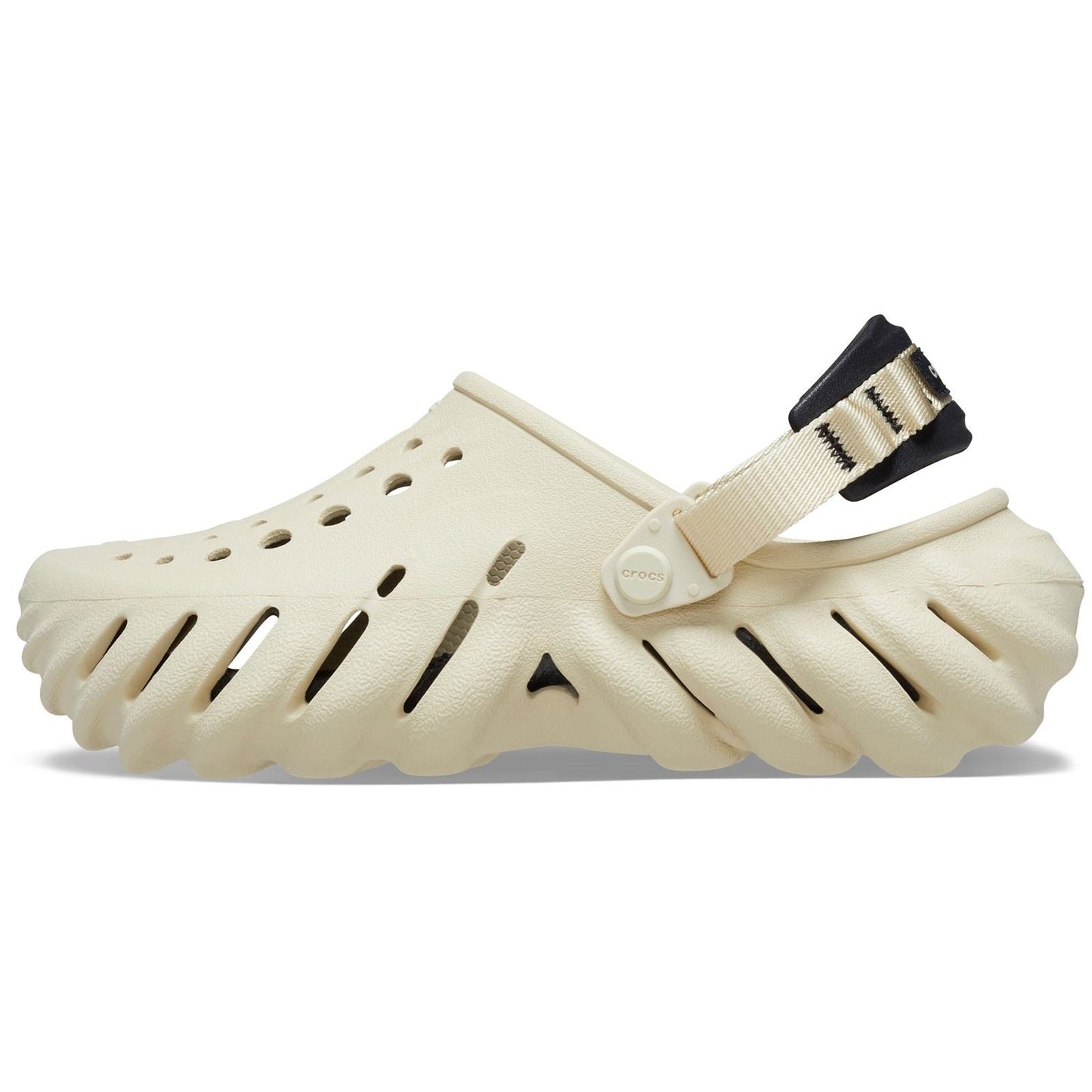 Crocs Echo Thermoplastic Bone/Black Clogs