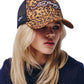 Ed Hardy 5 Panel Trucker Leopard Print Caps