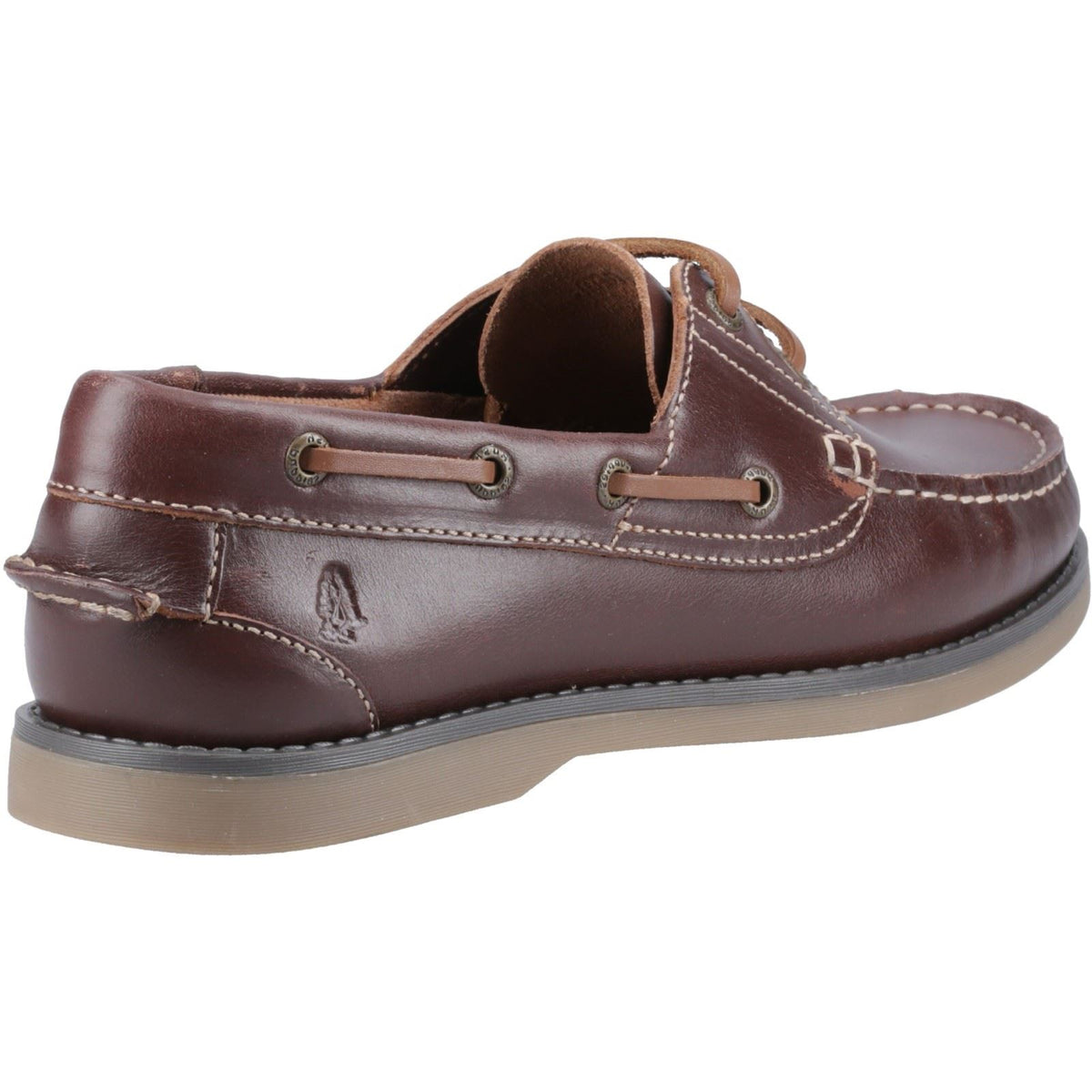 Hush Puppies Wilson Leather Men's Brown Boat Shoes