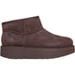 Skechers Keep Cozy Leather Women's Chocolate Winter Ankle Boots