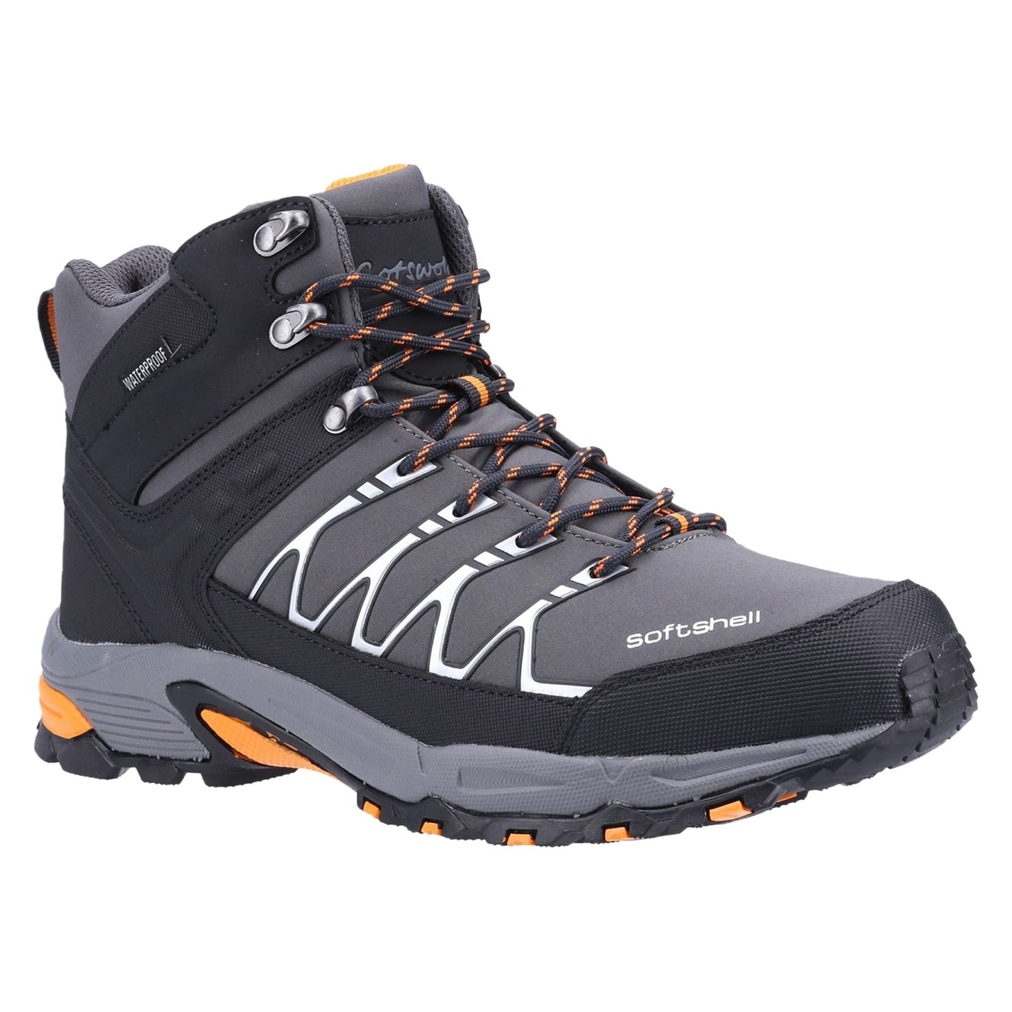 Cotswold Men's Abbeydale Mid Hiker in Grey/Orange