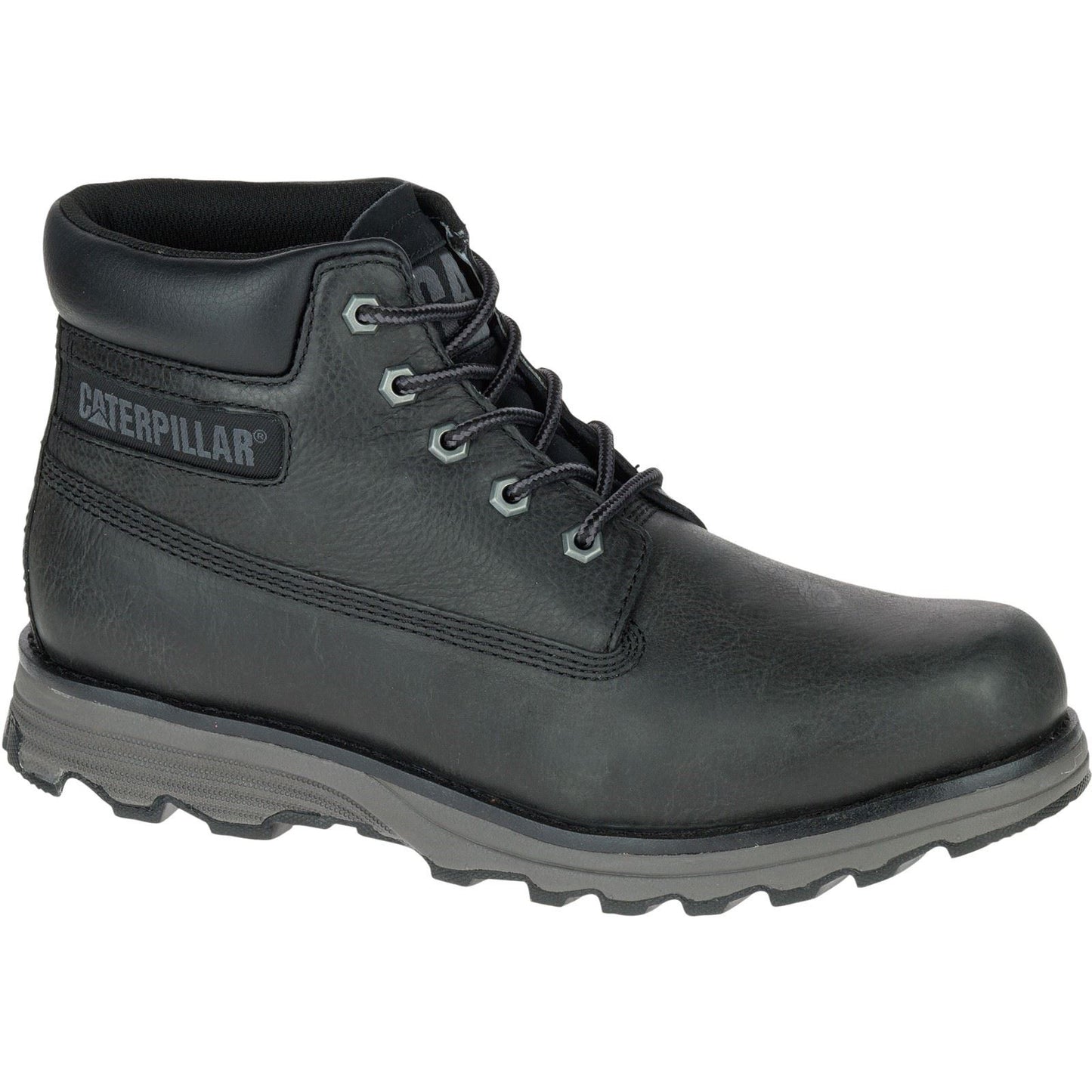 CAT Lifestyle Founder Nubuck Leather Men's Black Ankle Boots