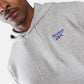 Reebok ID 2-Col Logo Hoodie Cotton Men's Grey Hooded Sweatshirt