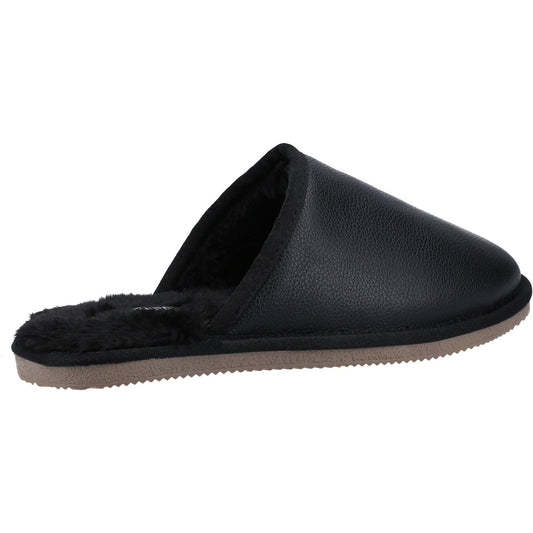 Hush Puppies Men's Coady Leather Slipper in Black