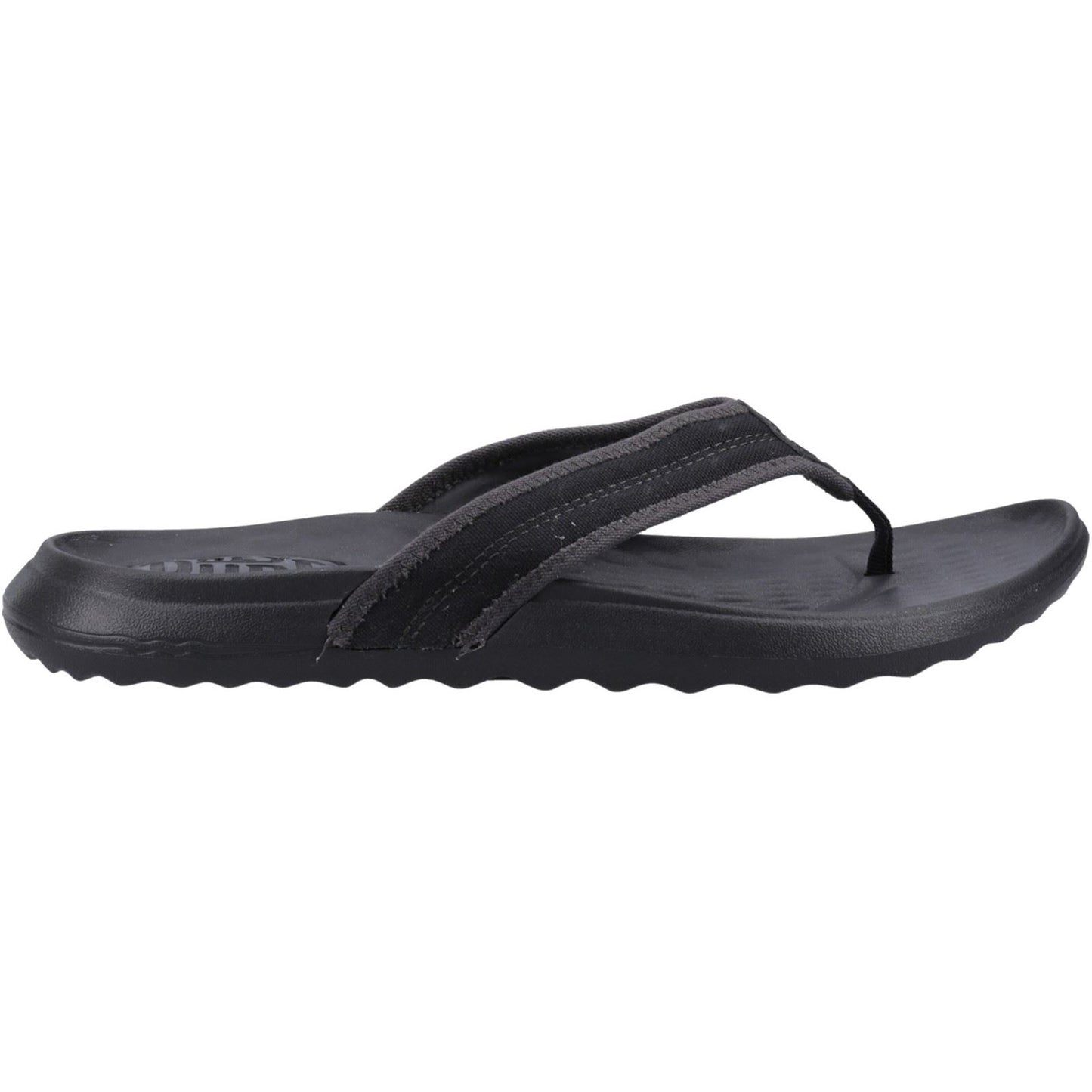HEYDUDE Men's Myers Flip Sport Mode Sandal in Black/Black
