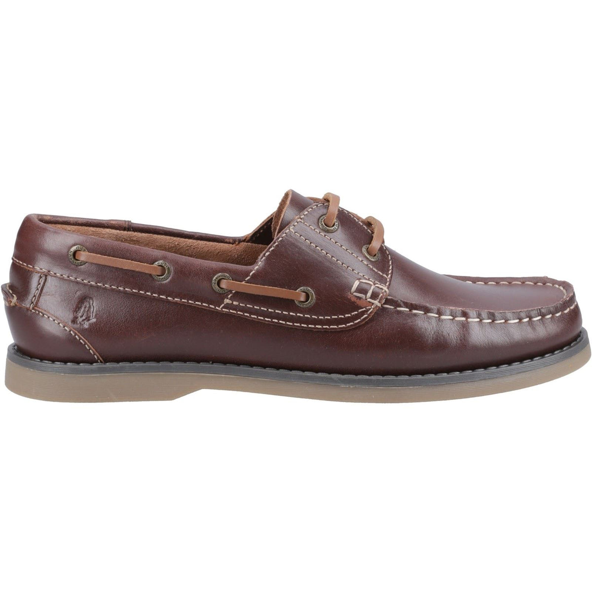 Hush Puppies Wilson Leather Men's Brown Boat Shoes