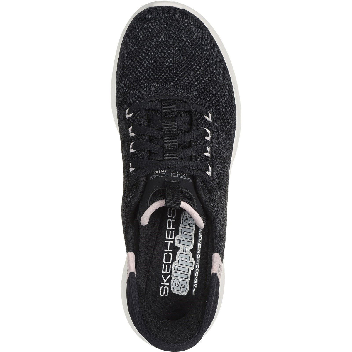 Skechers Women's Ultra Flex 3.0 Easy Step Shoes in Black/Pink