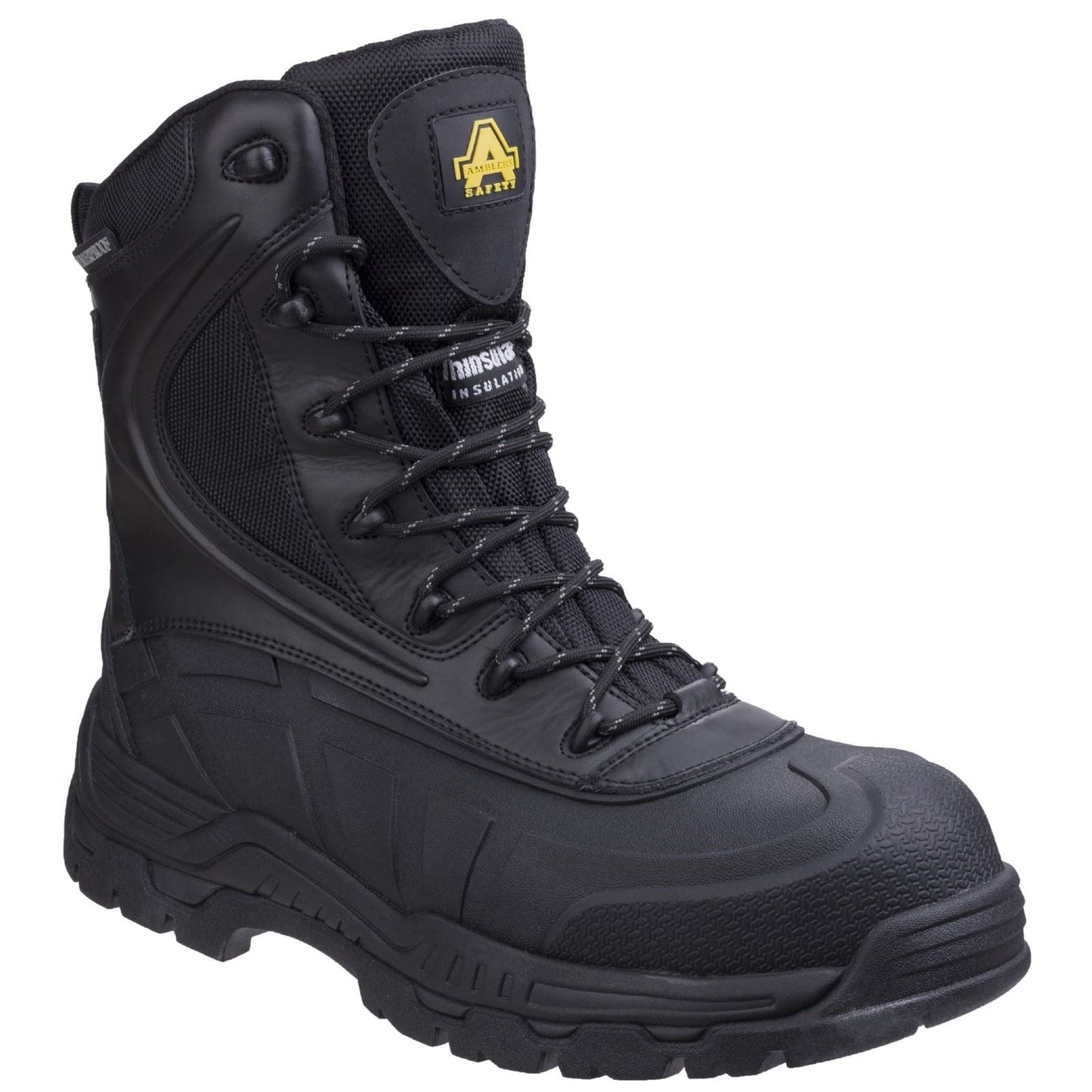 Amblers Safety Men's AS440 Hybrid Metal Free Hi-leg Waterproof Safety Boot in Black