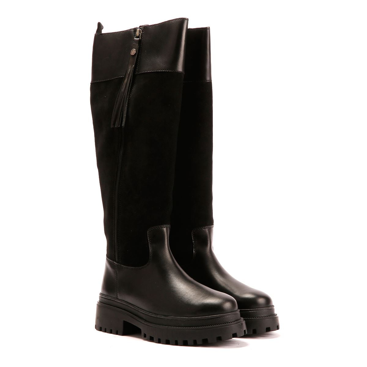 Osprey London The Bramble Tall Leather Women's Black Boots