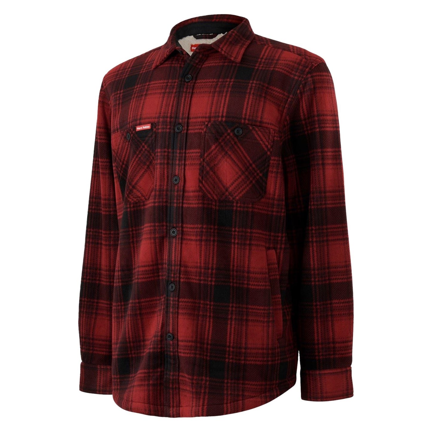 Hard Yakka Men's Sherpa Jacket in Red