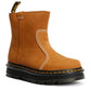 Dr. Martens Zebzag Rigger Milled Nubuck Women's Desert Brown Boots