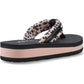 Rocket Dog Monica Leon Leopard Textile Women's Light Pink Sandals