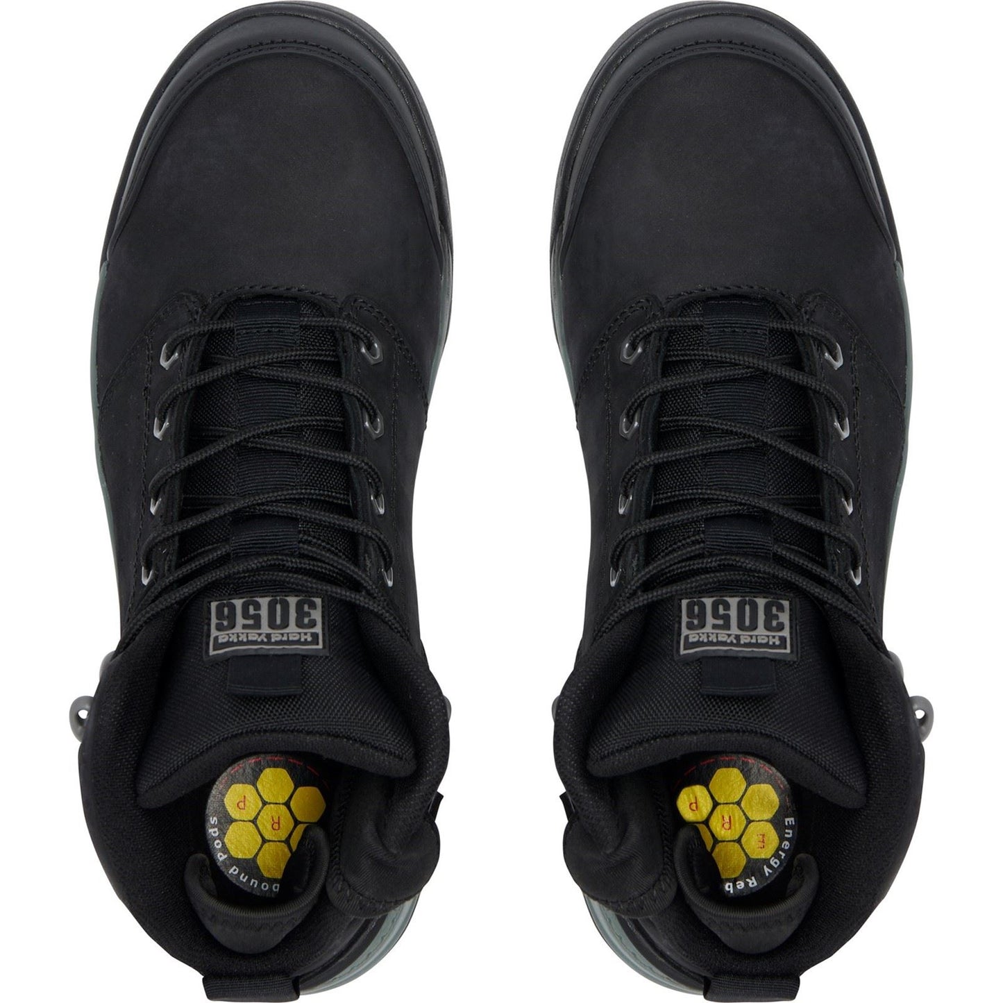 Hard Yakka Men's 3056 Lace Zip Safety Boot in Black