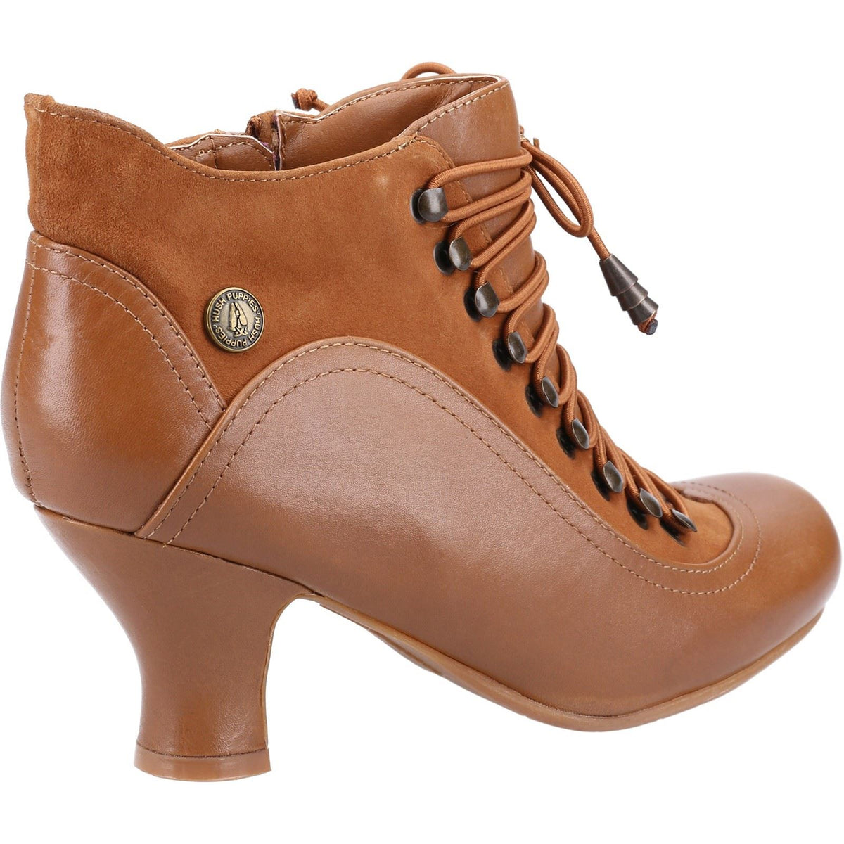 Hush Puppies Women's Vivianna Heeled Boot in Tan