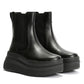 FitFlop F-Mode Leather Women's Black Boots